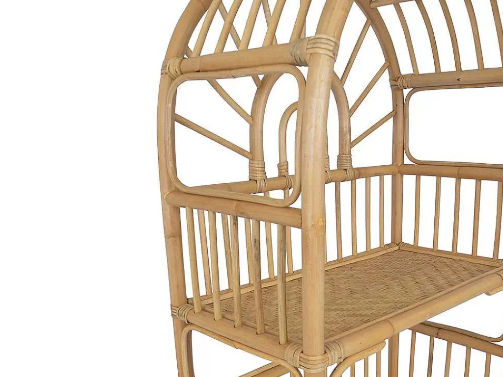 Biblioteca, Vitrina, Estante*Vente-unique Estante Com 4 Prateleiras Em Rotim Cor Natural - Irisou