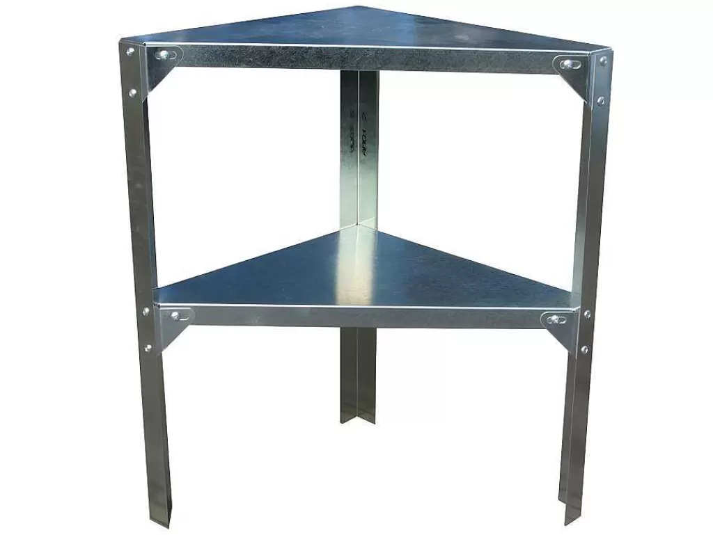 Armazenamento De Jardim*Vente-unique Estante De Canto Em Zinco Para Abrigo De Jardim De C42 X L42 X A65 Cm - Zae