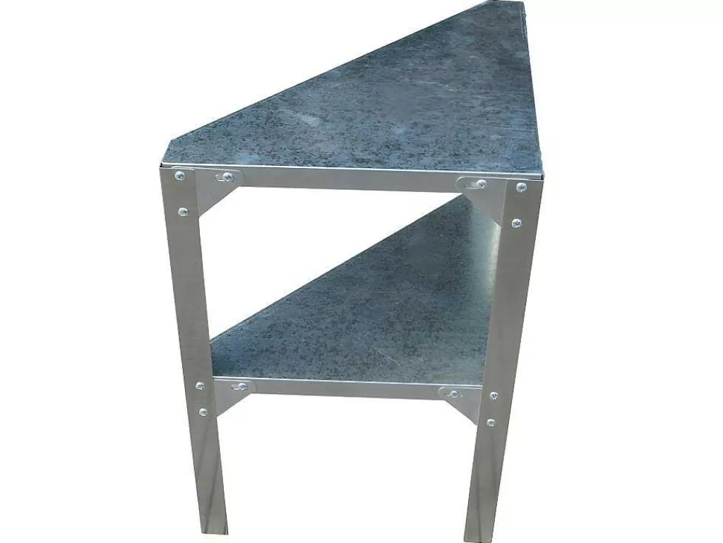 Armazenamento De Jardim*Vente-unique Estante De Canto Em Zinco Para Abrigo De Jardim De C42 X L42 X A65 Cm - Zae