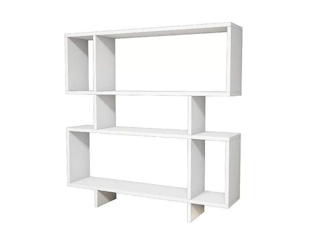 Biblioteca, Vitrina, Estante*EPIKASA Estante Fabiola, Branco, 100X22X111 Cm,