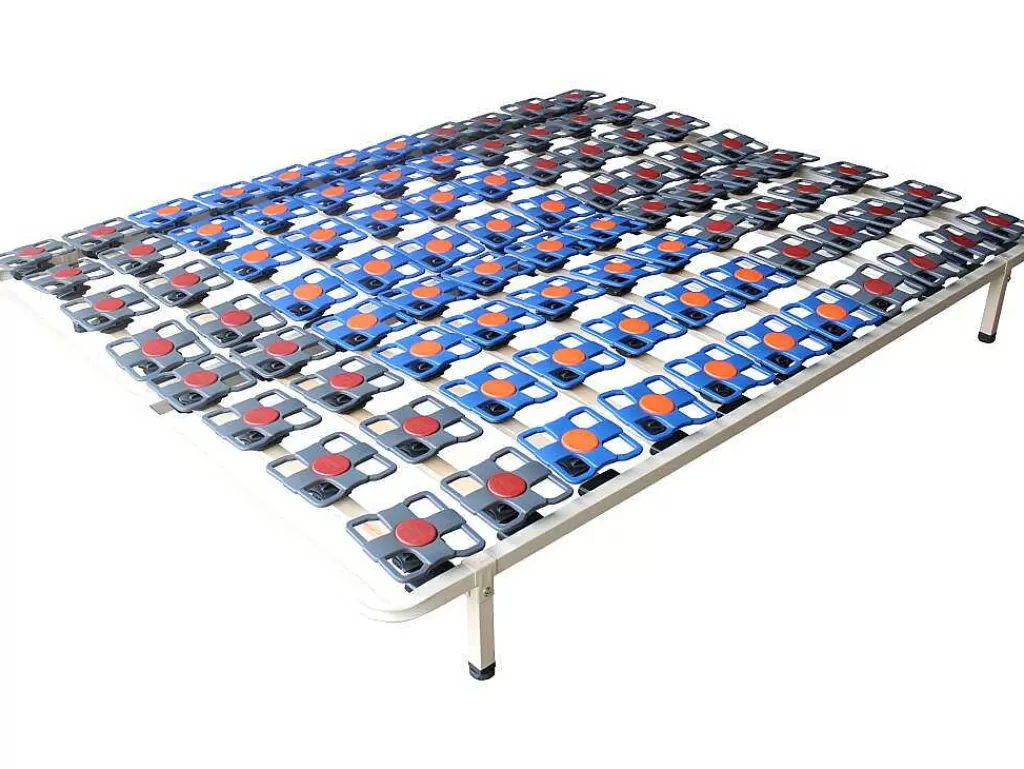 Sommier*DREAMEA PLAY Estrados De Ripas Com Suspensao De Terminais Multidirecionais De - 140 X 190 Cm