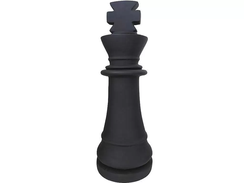 Decoração De Jardim*MYLIA Estátua Decorativa De Exterior Peca De Xadrez Rei Em Cimento De L. 24,5 X A. 68 Cm - Gambit