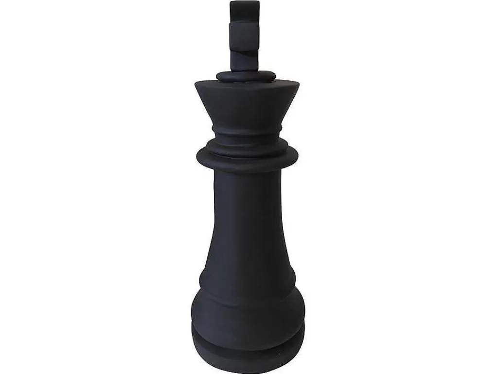 Decoração De Jardim*MYLIA Estátua Decorativa De Exterior Peca De Xadrez Rei Em Cimento De L. 24,5 X A. 68 Cm - Gambit