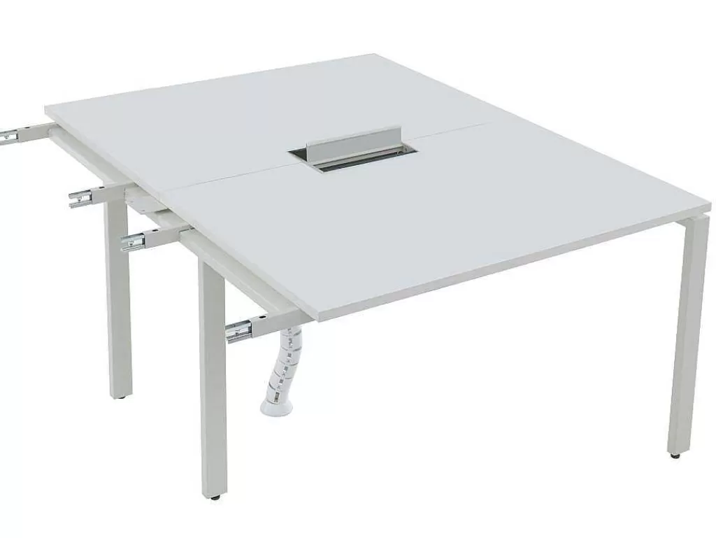 Mobiliário De Escritório*Workēa Extensao Para Mesa De Escritório De 2 Péssoas Branco C120 Cm - Downtown