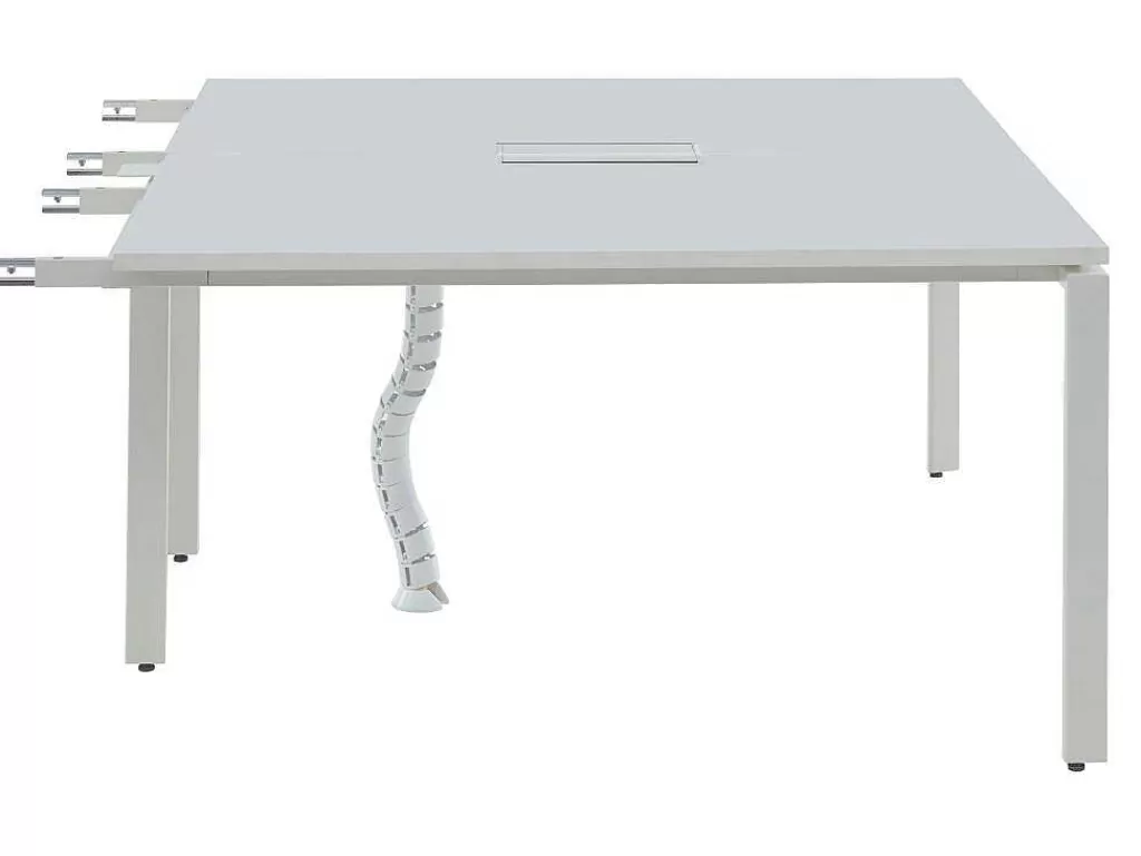 Mobiliário De Escritório*Workēa Extensao Para Mesa De Escritório De 2 Péssoas Branco C140 Cm - Downtown