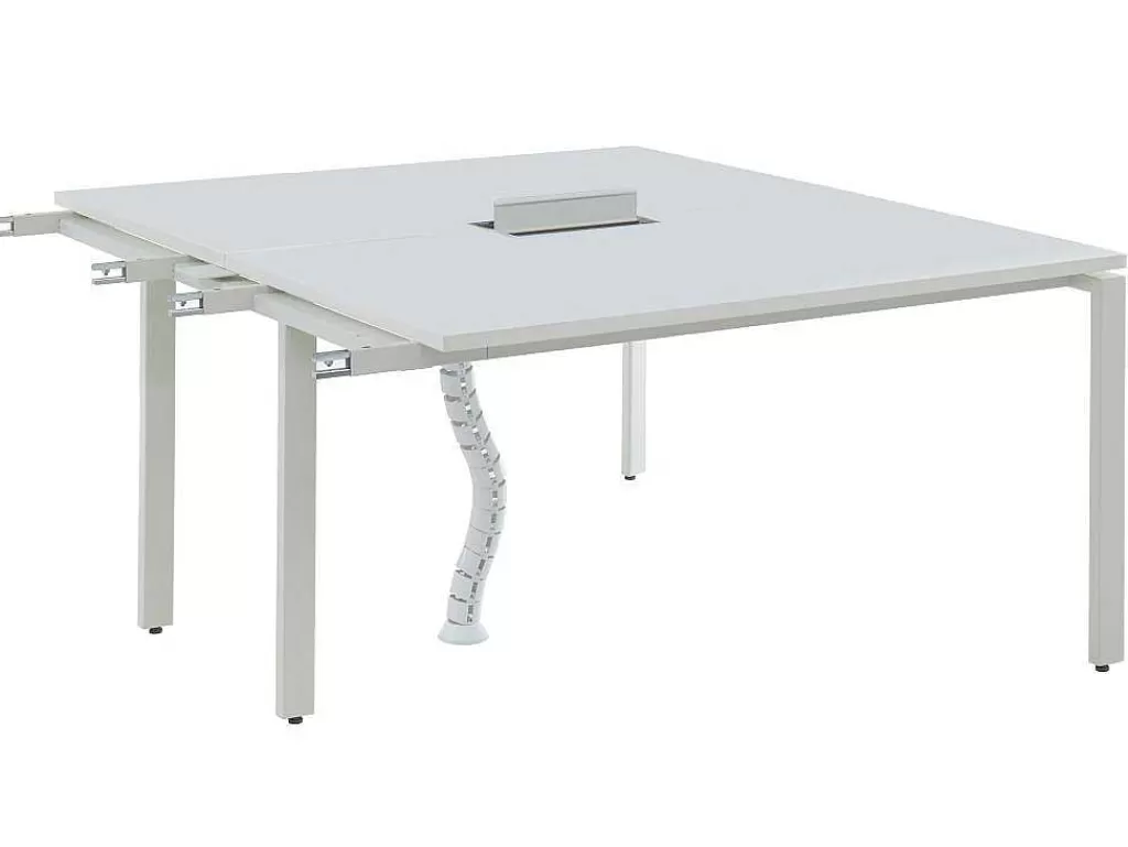Mobiliário De Escritório*Workēa Extensao Para Mesa De Escritório De 2 Péssoas Branco C140 Cm - Downtown