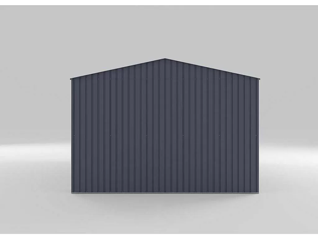 Garagem*EXPERTLAND Garagem Em Aco Galvanizado Com Porta De Enrolar Cinza 19,5 M - Octou
