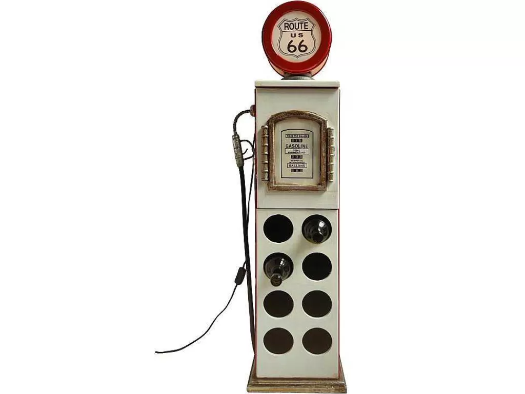 Acessórios De Arrumação*OZAIA Garrafeira Com Lampada Para 8 Garrafas De A.112 Cm Cor Branco Com Manipulo A Esquerda - Drive-In