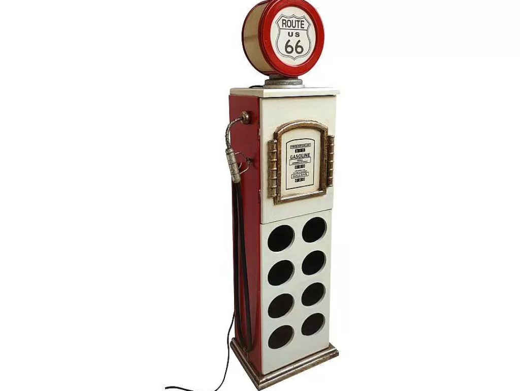 Acessórios De Arrumação*OZAIA Garrafeira Com Lampada Para 8 Garrafas De A.112 Cm Cor Branco Com Manipulo A Esquerda - Drive-In