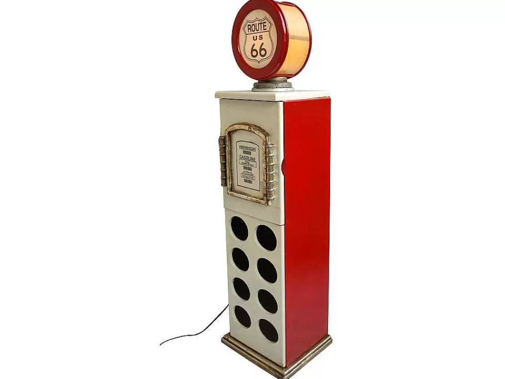 Acessórios De Arrumação*OZAIA Garrafeira Com Lampada Para 8 Garrafas De A.112 Cm Cor Branco Com Manipulo A Esquerda - Drive-In