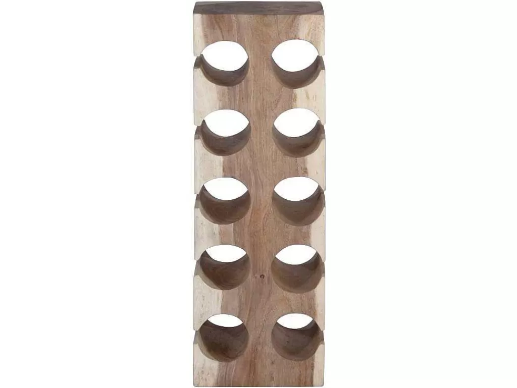 Acessórios De Arrumação*OZAIA Garrafeira Em Madeira De Suar Para 10 Garrafas De C. 19 X L. 27 X A. 70 Cm Cor Natural - Cagayan