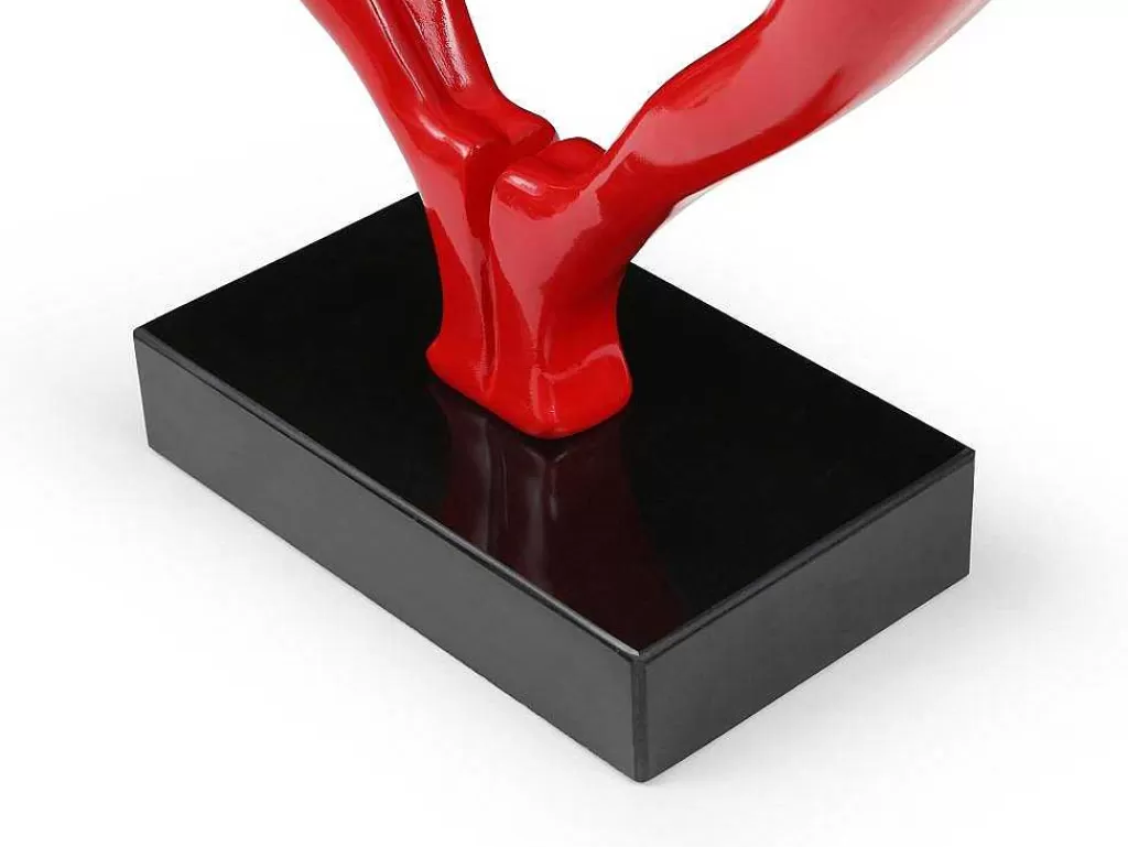 Estátua*OZAIA Grande Estátua Coracao Em Resina L49 X A55 Cm, Vermelho - Lovina