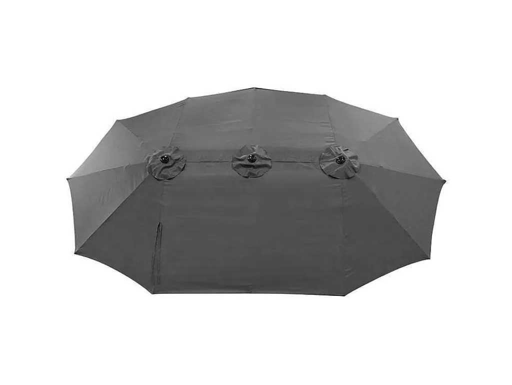 Guarda Sol*Happy Garden Guarda-Chuva Duplo 2,7X4,6M Linai Cinza