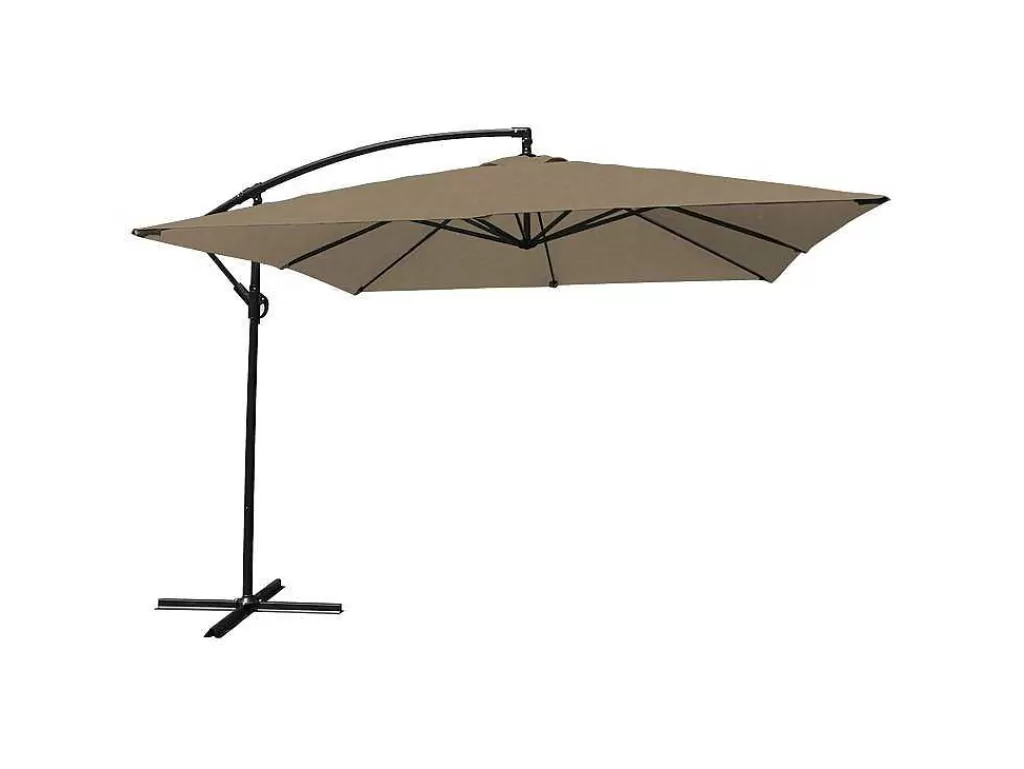 Guarda Sol*Happy Garden Guarda-Sol Offset Molokai Quadrado 2,7X2,7M Taupe