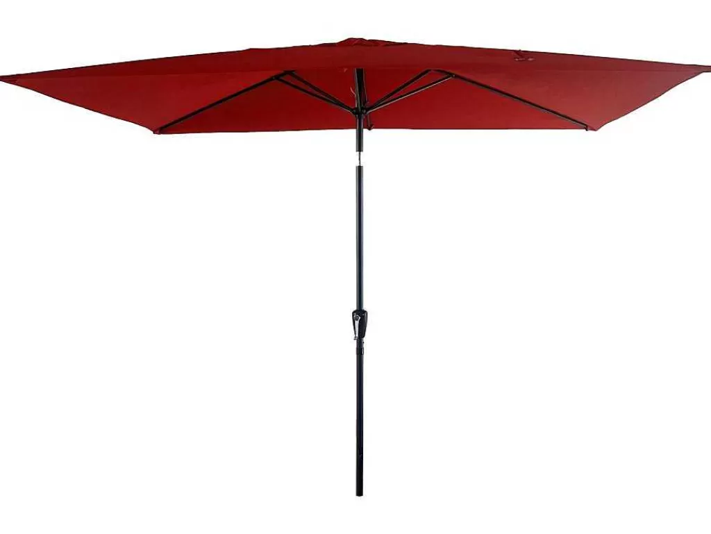 Guarda Sol*Happy Garden Hapuna Guarda-Chuva Reto Retangular 2X3M Vermelho