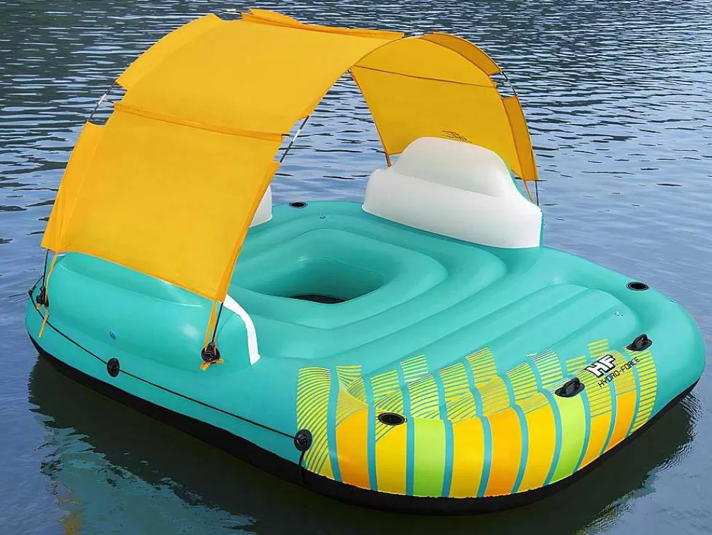 Desportos Náuticos*Bestway Ilha Insuflável Azul E Amarelo Com Guarda-Sol Amovivel 291 X 265 Cm - Sunari Da