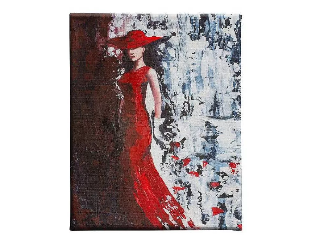 Placa De Parede Decorativa*EPIKASA Impressao Em Tela Mulher 4, Multicolorido, 45X3X70 Cm,