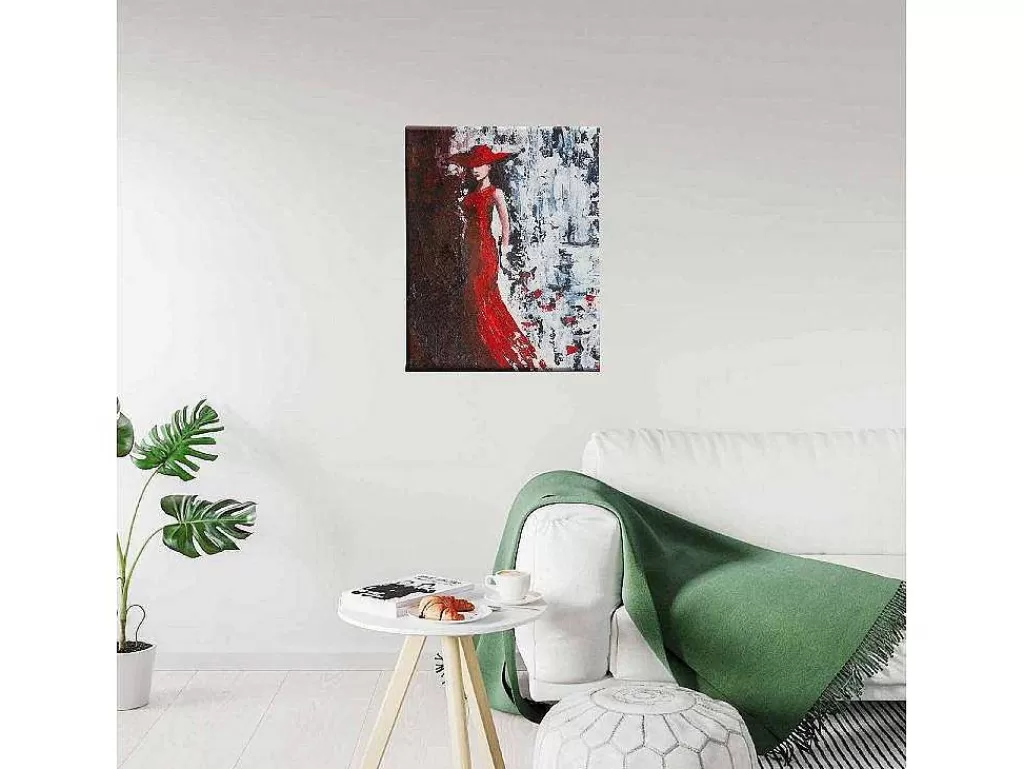 Placa De Parede Decorativa*EPIKASA Impressao Em Tela Mulher 4, Multicolorido, 45X3X70 Cm,