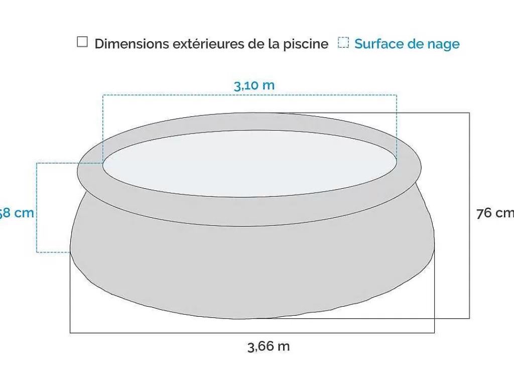 Piscina*Intex 28132Np - Piscina Redonda Easy Set Com Bomba Filtro, 366X76 Cm