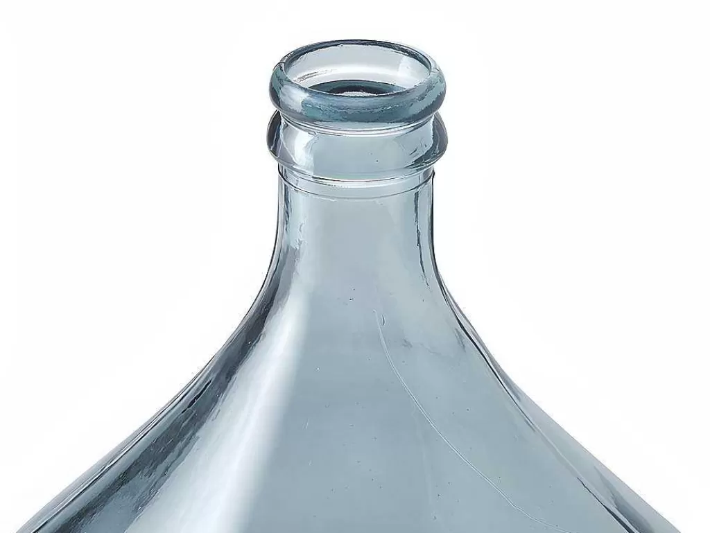 Objeto De Decoração Interior*OZAIA Jarra Estilo Garrafao Em Vidro Reciclado 34 L Cor Transparente Azulado - Silice