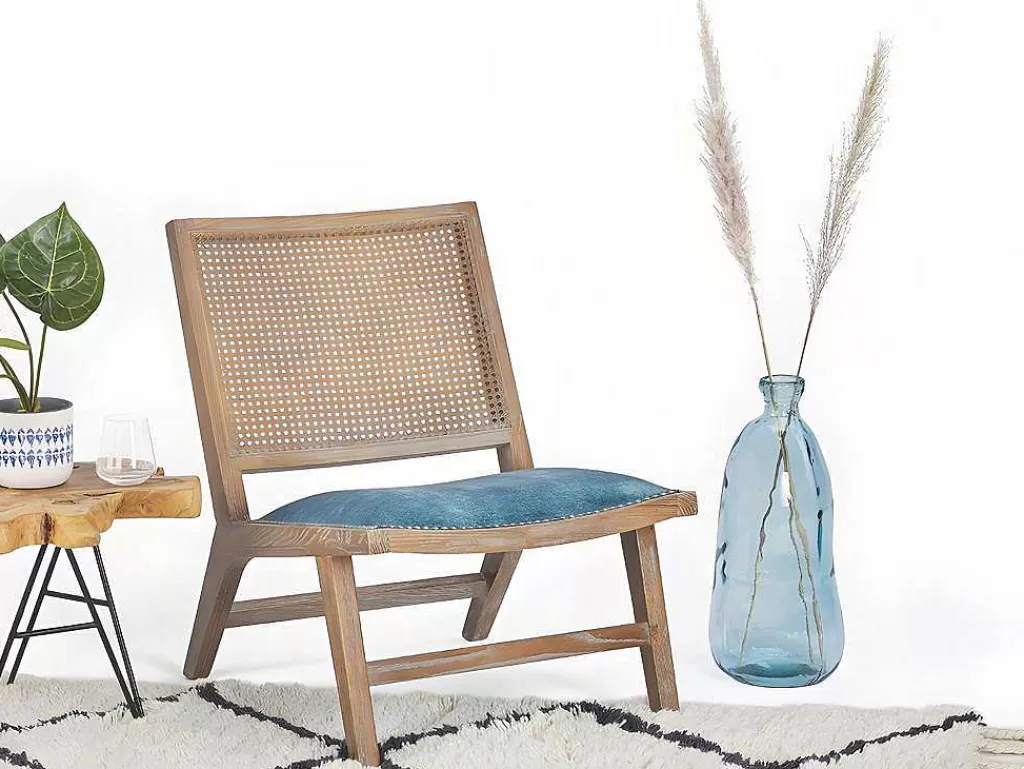 Objeto De Decoração Interior*OZAIA Jarra Estilo Garrafao Em Vidro Reciclado De A. 51 Cm Cor Transparente Azulado - Pyrite