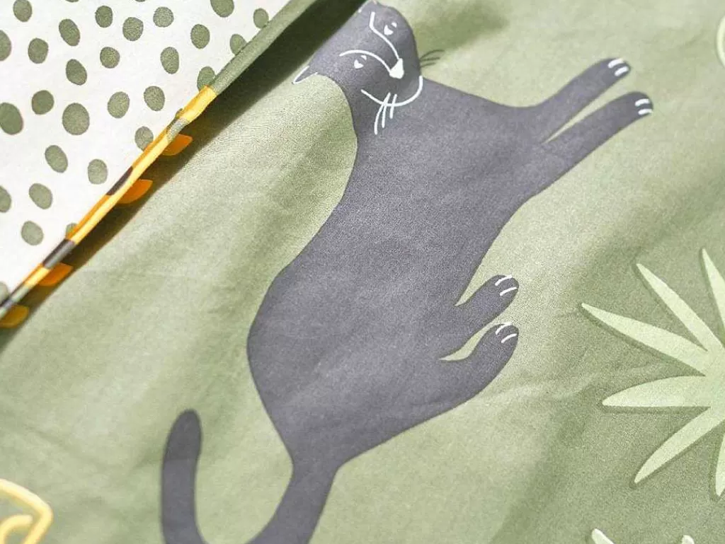 Roupa De Cama*OZAIA Jogo De Cama De Criança, Animais Da Savana, Algodao 57 Fios/Cm , Capa De Edredão 140 X 200 Cm + 1 Fronha Multicolor - Zolika