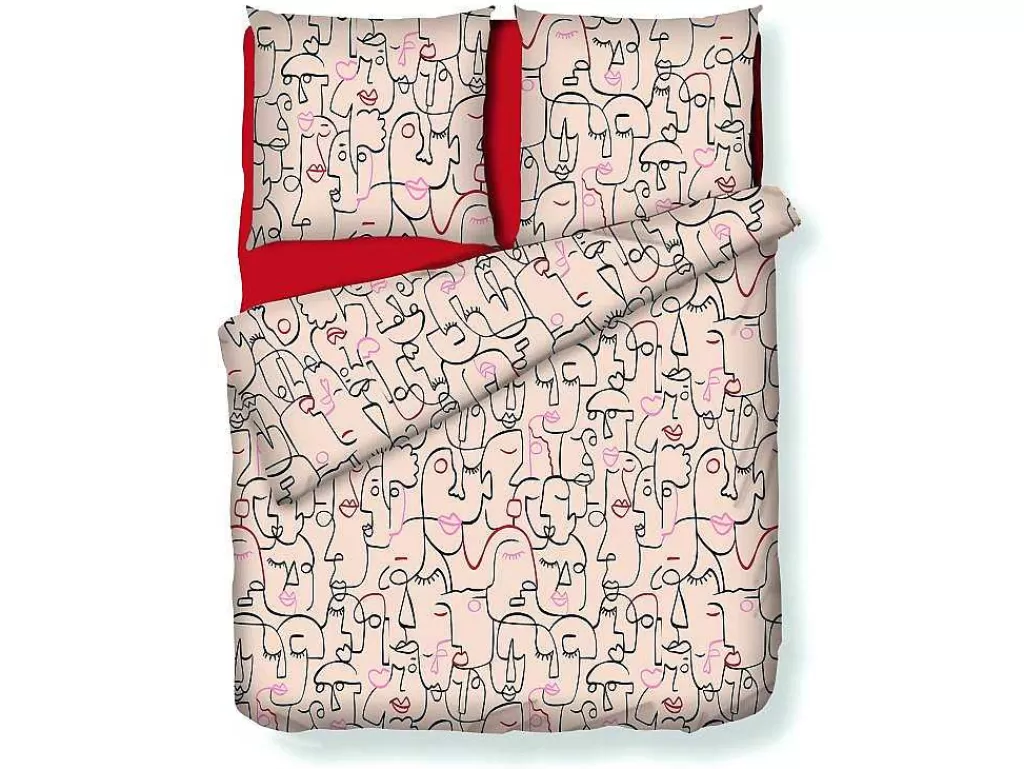 Roupa De Cama*OZAIA Jogo De Cama Em Algodao 57 Fios/Cm - Capa De Edredão 220 X 240 Cm + 2 Fronhas 63 X 63 Cm - Multicolor - Figure