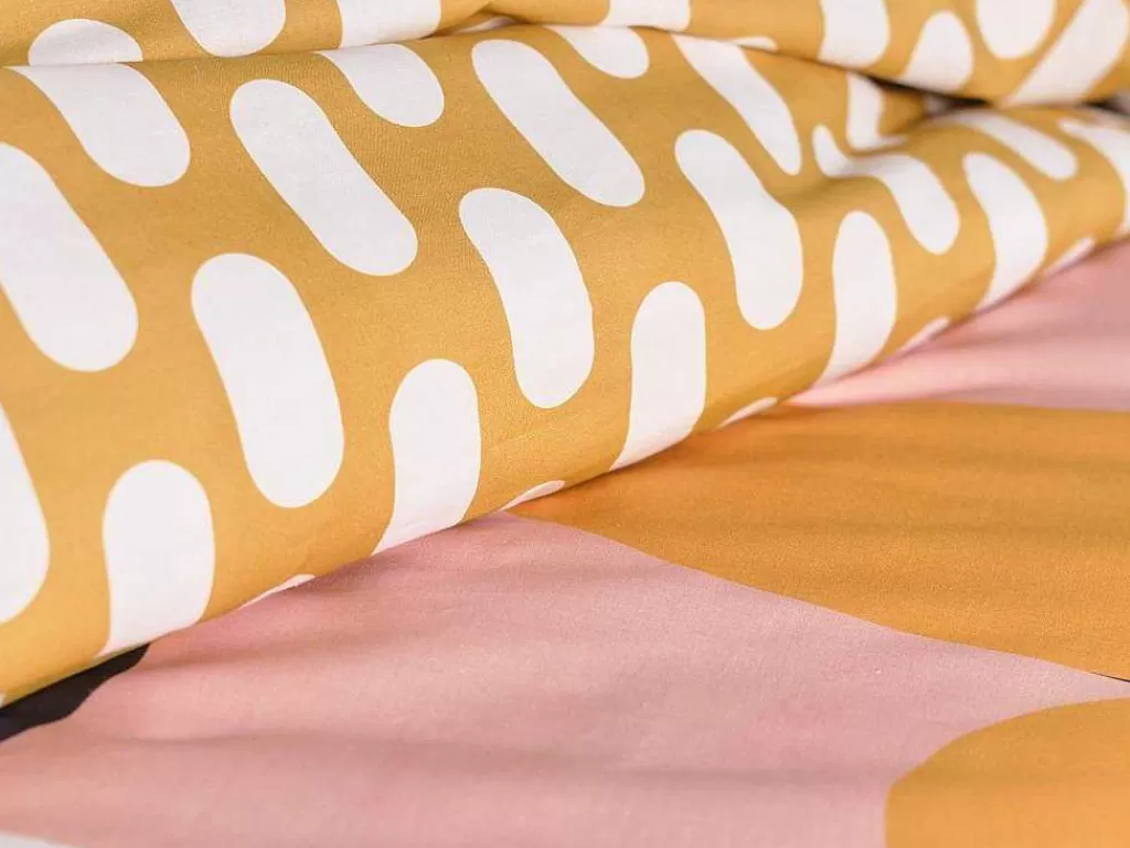 Roupa De Cama*OZAIA Jogo De Cama Geometrico Reversivel, Algodao De 57 Fios/Cm , Capa De Edredão 220X240 Cm + 2 Fronhas 63X63 Cm Multicolor - Arlao