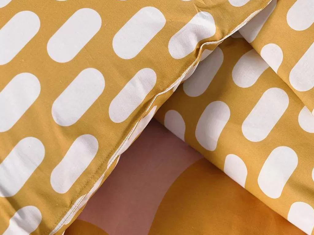 Roupa De Cama*OZAIA Jogo De Cama Geometrico Reversivel, Algodao De 57 Fios/Cm , Capa De Edredão 220X240 Cm + 2 Fronhas 63X63 Cm Multicolor - Arlao