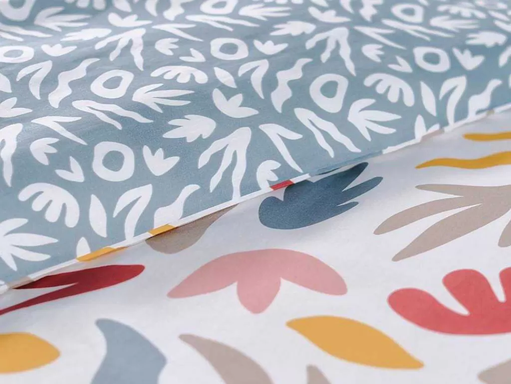 Roupa De Cama*OZAIA Jogo De Cama Reversivel Algodao De 57 Fios/Cm , Capa De Edredão 220X240 Cm + 2 Fronhas 63X63 Cm Multicolor - Sonira