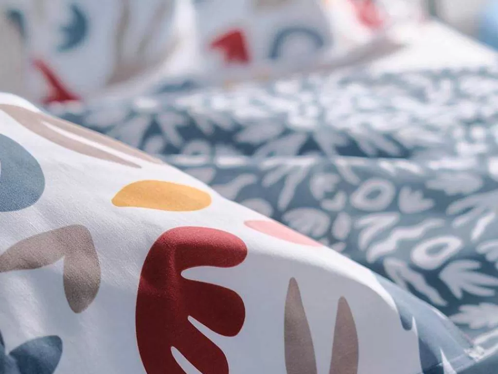 Roupa De Cama*OZAIA Jogo De Cama Reversivel Algodao De 57 Fios/Cm , Capa De Edredão 220X240 Cm + 2 Fronhas 63X63 Cm Multicolor - Sonira