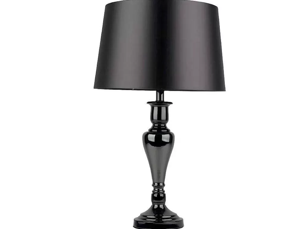 Candeeiro De Mesa*EPIKASA Lampada De Mesa Karma, Cromio, Preto, Prata, 40X40X66 Cm,