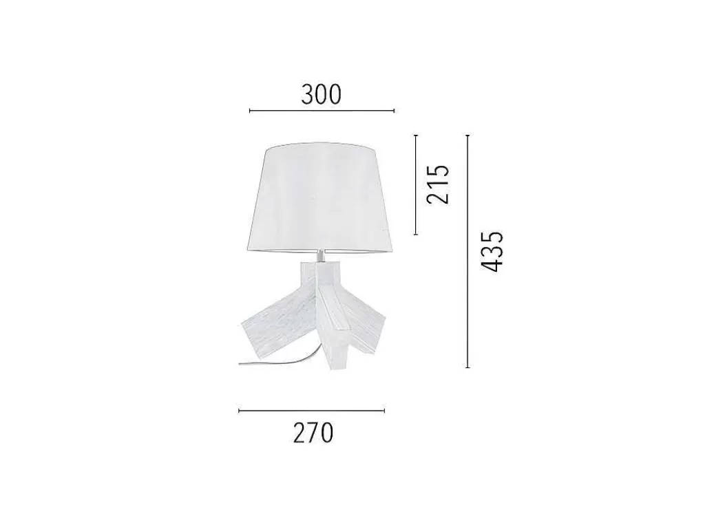 Candeeiro De Mesa*EPIKASA Lampada De Mesa Tilda, Multicor, 30X30X43,5 Cm,