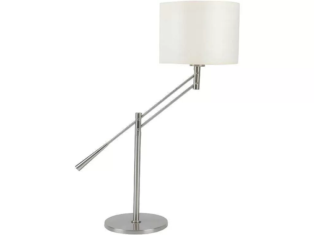 Candeeiro De Mesa*EPIKASA Lampada De Mesa Toro, Aco, Ecru, 46,5X22X66 Cm,