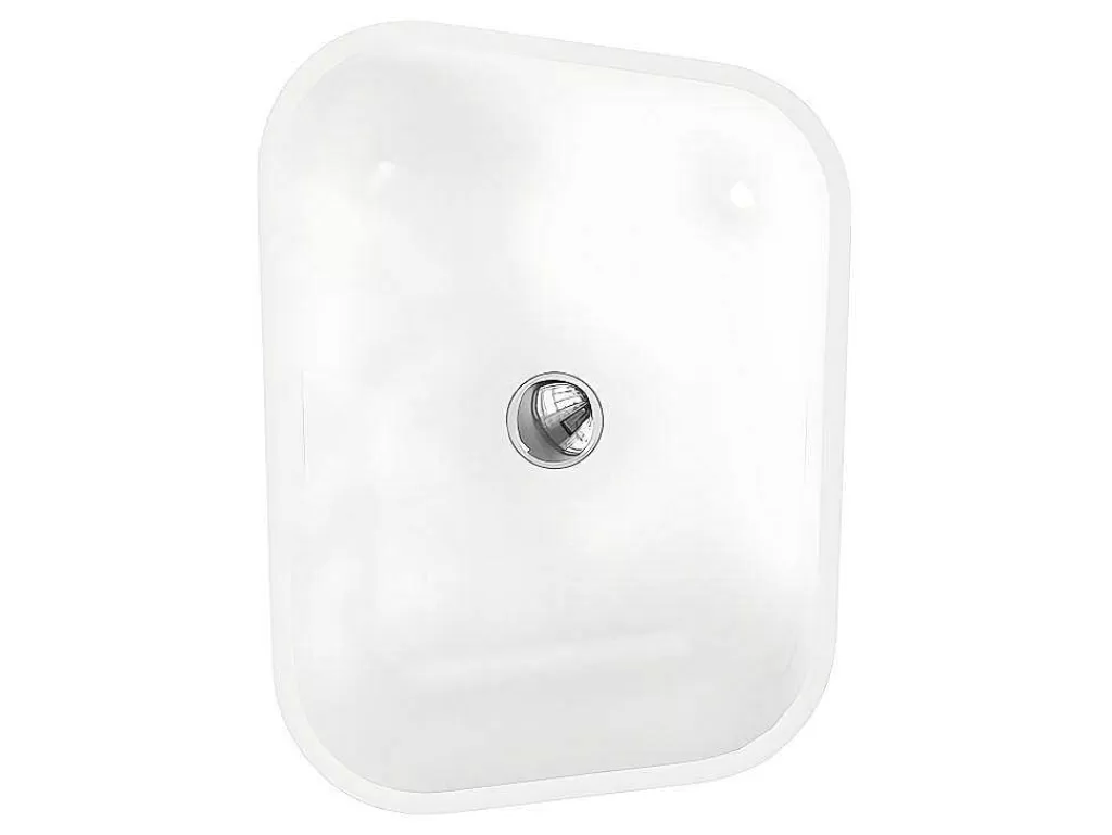 Promoções Casa De Banho & Bem-Estar*Shower & Design Lavatório Com Pe Retangular Em Solid Surface Cor Branco - Tilicho