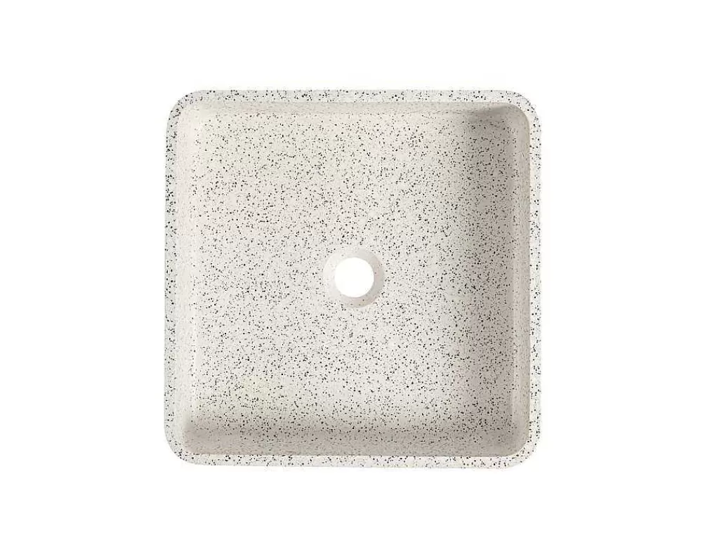 Lavatório*Shower & Design Lavatório De Pousar Quadrado Em Terrazzo C39 X L39 Cm - Stochi