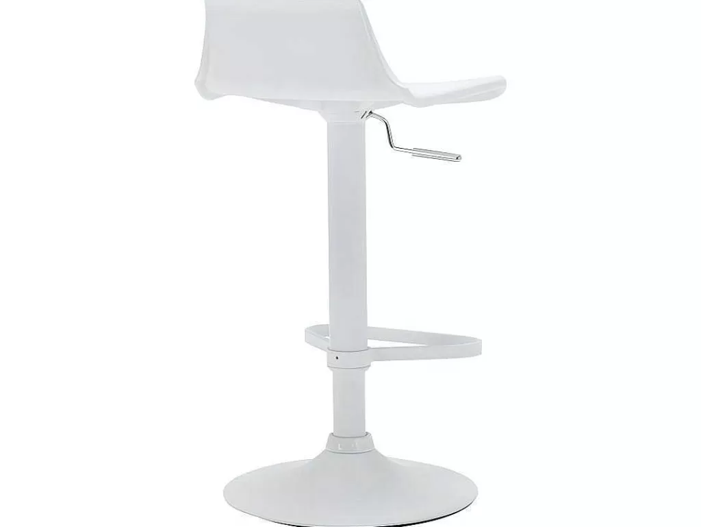 Bancos De Bar*Vente-unique Lote De 2 Bancos Altos Calas - Polipropileno - Cor Branco