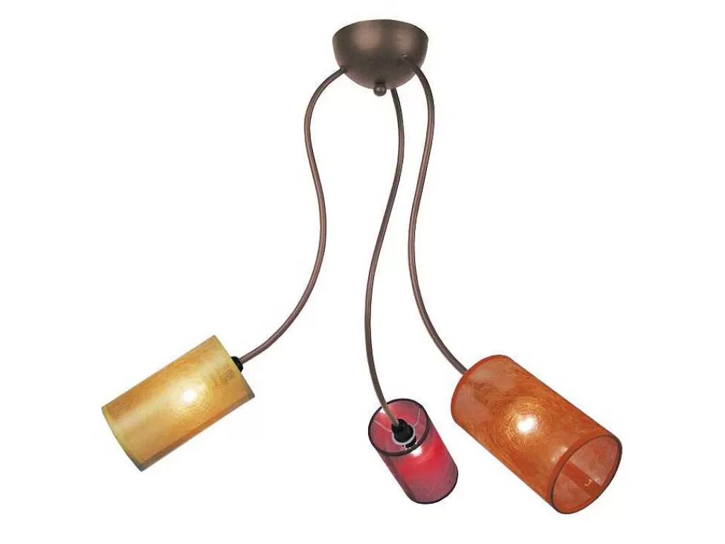Lustre*TOSEL Lustre Avignon Plastico Braco Castanho D60 X H90 Cm