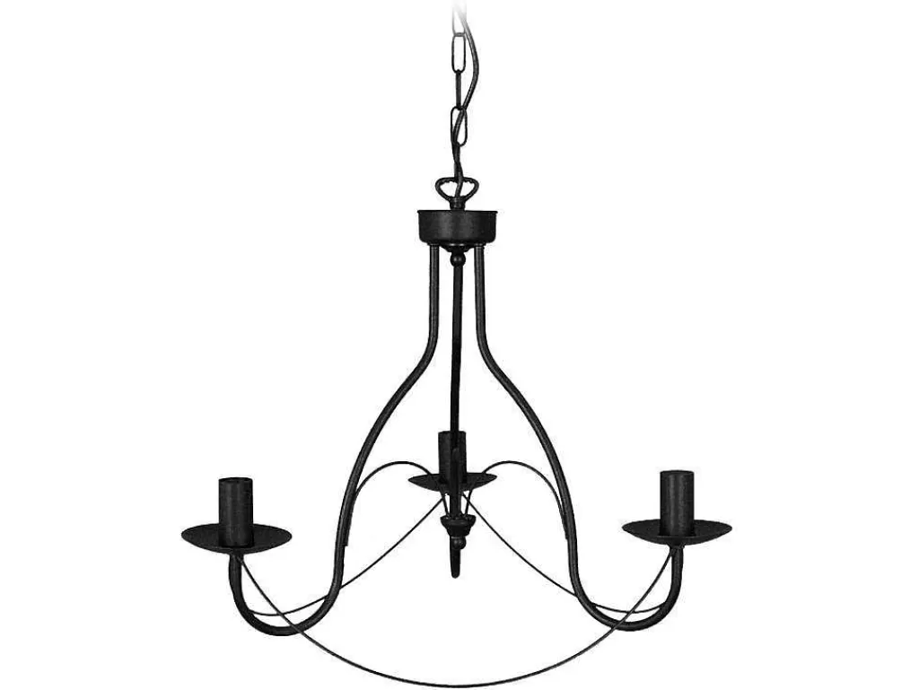 Lustre*TOSEL Lustre Pampilles Lampada Decorativa Abaulado Carmim D44 X H80 Cm