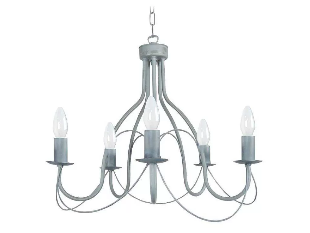 Lustre*TOSEL Lustre Provencale Lampada Decorativa Braco Palido D64 X H80 Cm