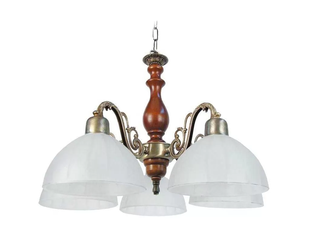 Lustre*TOSEL Lustre Val D'Isere Vidro Braco Cetim D53 X H80 Cm