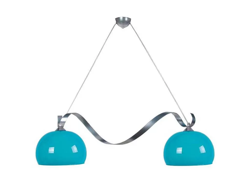 Lustre*TOSEL Lustre Venise Vidro Bar Azul D45 X H21 Cm