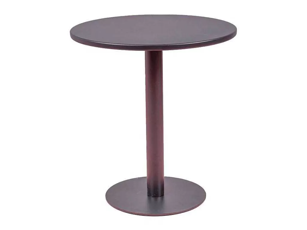 Móvel De Cozinha*Vente-unique Mesa Alta Industrial Em Aco Com 76 Cm De Altura - Brandon - Preto