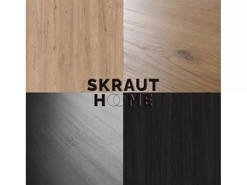 Mesa De Jantar*Skraut Home Mesa Consola Extensivel, 140, Para 6 Péssoas, Pés De Madeira, Carvahlo E Preto