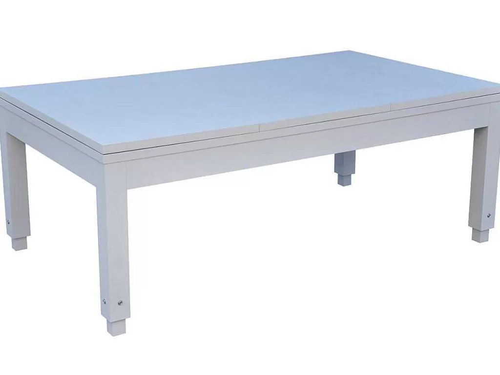 Mesa De Jantar*Vente-unique Mesa Convertivel - Mesa De Bilhar Snooker - Altura Ajustavel - 207*114*79 Cm