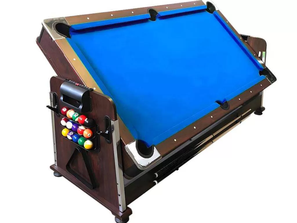 Jogo De Interior*ELITESHOPPING Mesa De Bilhar 7 Pés Multijogo Azul Air Hockey + Ping Pong - Stark