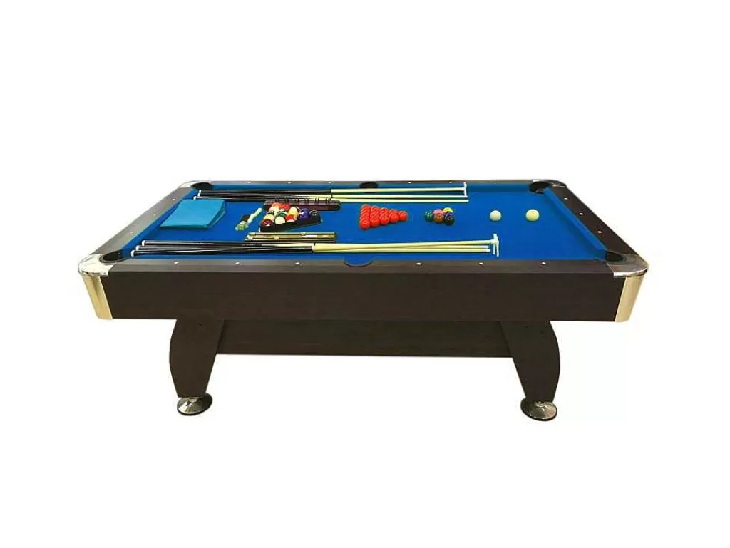 Jogo De Interior*ELITESHOPPING Mesa De Bilhar De 7 Pés Completa Com Acessórios Iron Blue