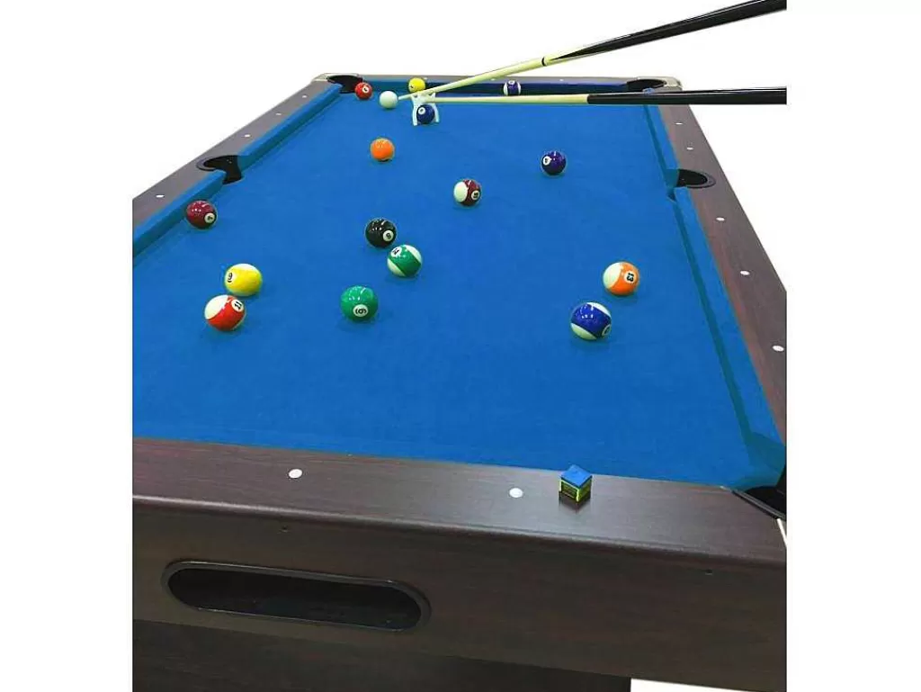 Jogo De Interior*ELITESHOPPING Mesa De Bilhar De 7 Pés Completa Com Acessórios Iron Blue