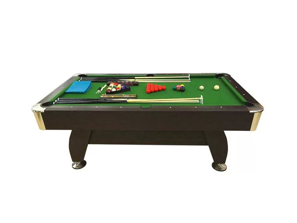Jogo De Interior*ELITESHOPPING Mesa De Bilhar De 7 Pés Completa Com Acessórios Iron Green