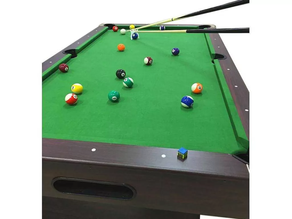 Jogo De Interior*ELITESHOPPING Mesa De Bilhar De 7 Pés Completa Com Acessórios Iron Green